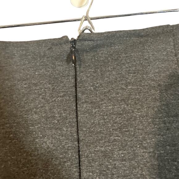 Olivaceous Dark Gray High Front Slit Back Zip Straight Pencil Skirt Women Sz M - Picture 6 of 9